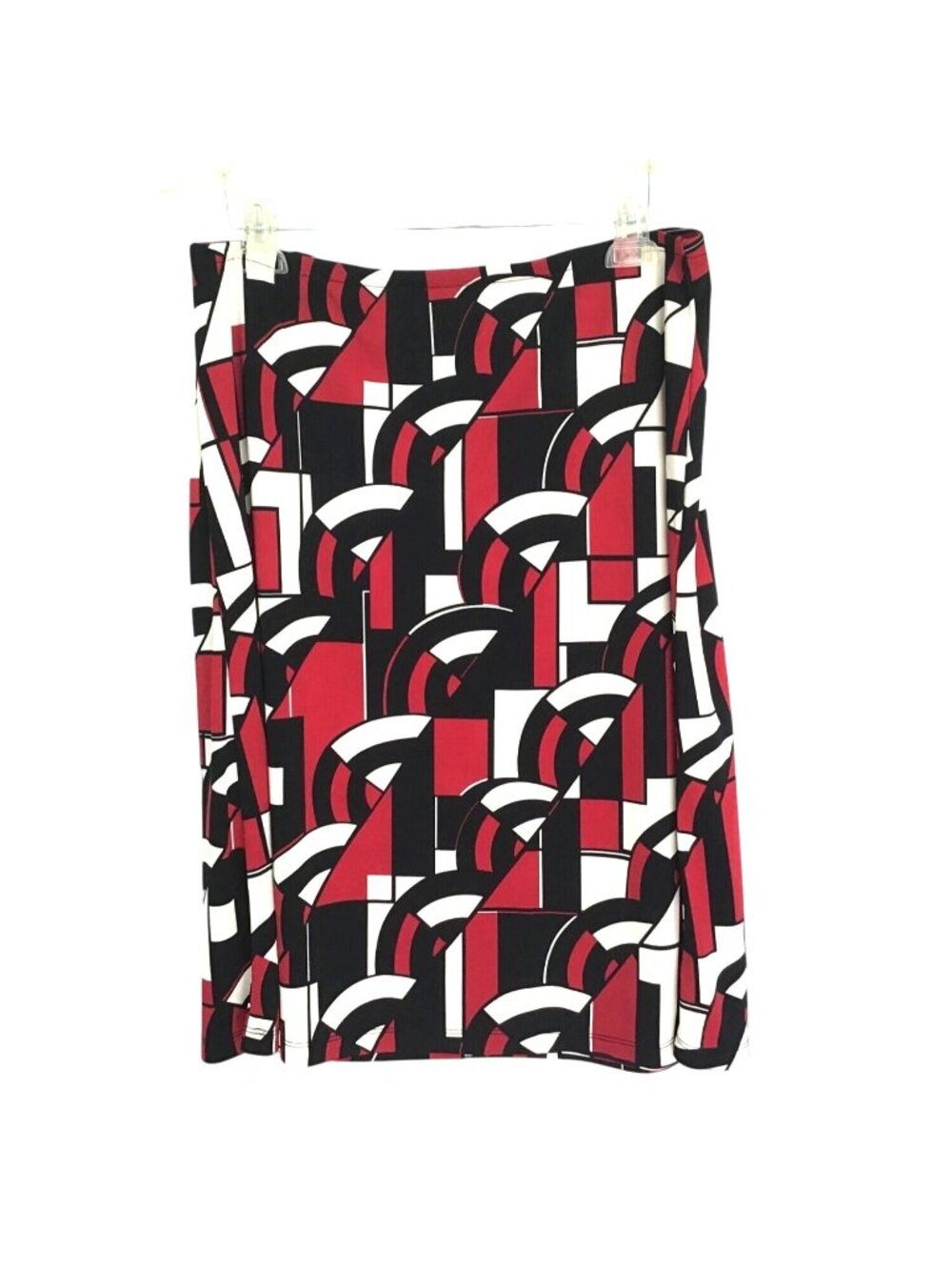 NEW YORK & COMPANY-WOMENS GRAPHIC LIGHT WEIGHT PULLOVER KNEE LENGHT SKIRT SIZE L